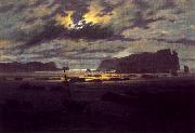 Caspar David Friedrich Northern Sea in the Moonlight oil